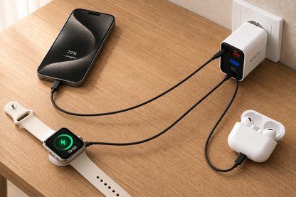 Chargeur Nexora rétractable 65W