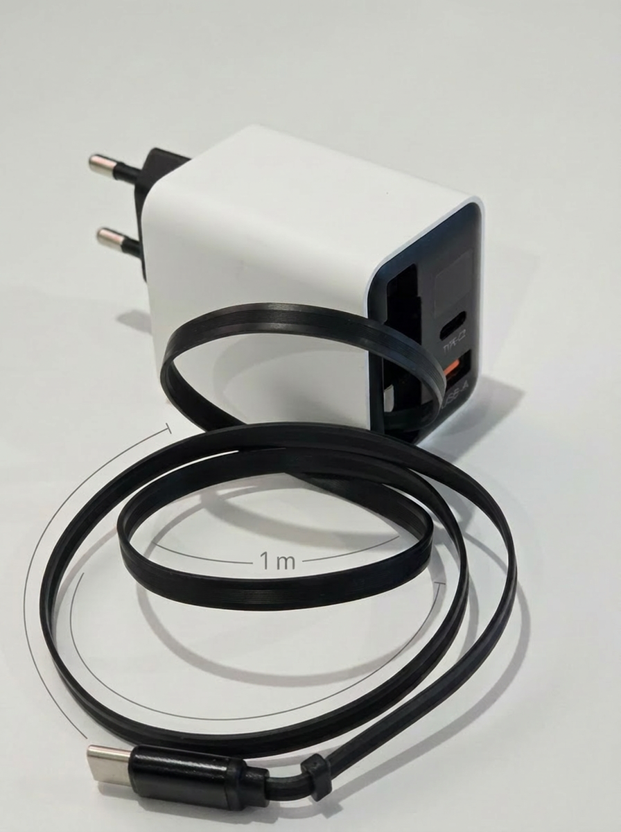 Câble USB-C rétractable Nexora 1 mètre